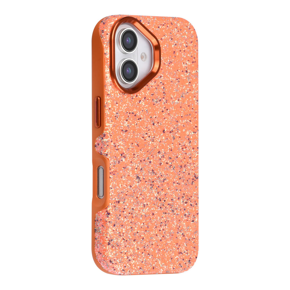 TUNIQ TUNIQ iPhone 17 Back cover case - Glitter Magsafe TPU+PC - Orange TUNIQ TUNIQ iPhone 17 Back cover case - Glitter Magsafe TPU+PC - Orange
