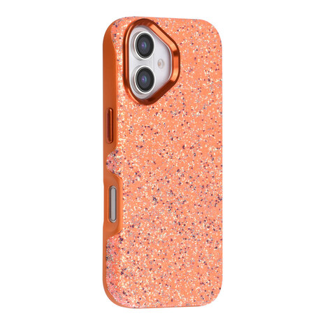 TUNIQ TUNIQ iPhone 17 Back cover case - Glitter Magsafe TPU+PC - Orange TUNIQ TUNIQ iPhone 17 Back cover case - Glitter Magsafe TPU+PC - Orange