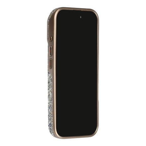 TUNIQ TUNIQ iPhone 17 Pro Back cover case - Glitter Magsafe TPU+PC - Silver TUNIQ TUNIQ iPhone 17 Pro Back cover case - Glitter Magsafe TPU+PC - Silver