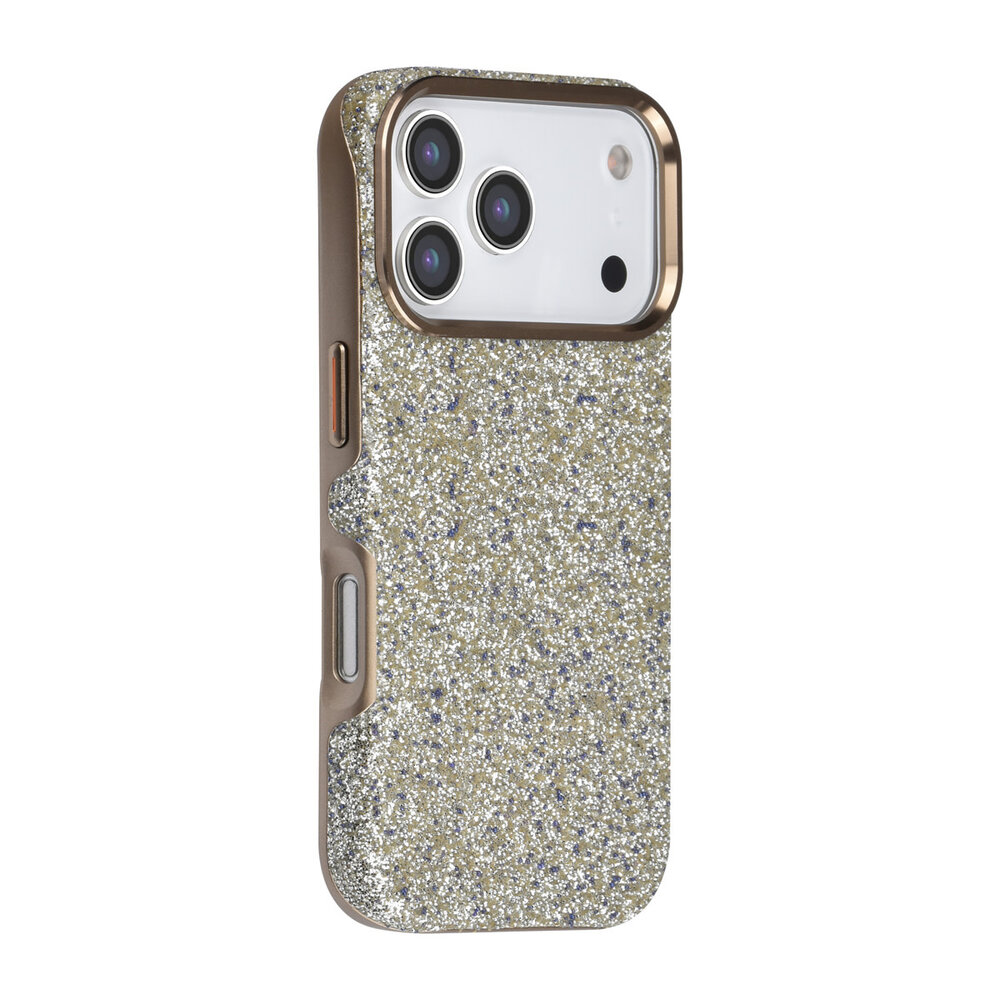TUNIQ TUNIQ iPhone 17 Pro Back cover case - Glitter Magsafe TPU+PC - Silver TUNIQ TUNIQ iPhone 17 Pro Back cover case - Glitter Magsafe TPU+PC - Silver