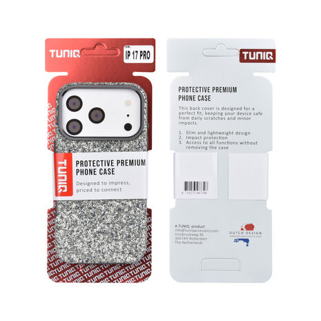 TUNIQ TUNIQ iPhone 17 Pro Back cover case - Glitter Magsafe TPU+PC - Grey TUNIQ TUNIQ iPhone 17 Pro Back cover case - Glitter Magsafe TPU+PC - Grey