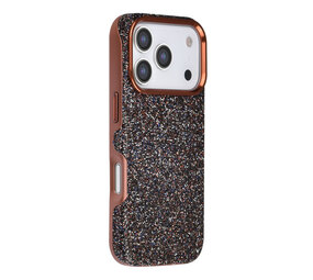 TUNIQ TUNIQ iPhone 17 Pro Back cover case - Glitter Magsafe TPU+PC - Brown TUNIQ TUNIQ iPhone 17 Pro Back cover case - Glitter Magsafe TPU+PC - Brown