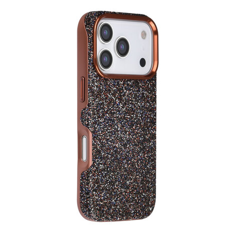 TUNIQ TUNIQ iPhone 17 Pro Back cover case - Glitter Magsafe TPU+PC - Brown TUNIQ TUNIQ iPhone 17 Pro Back cover case - Glitter Magsafe TPU+PC - Brown