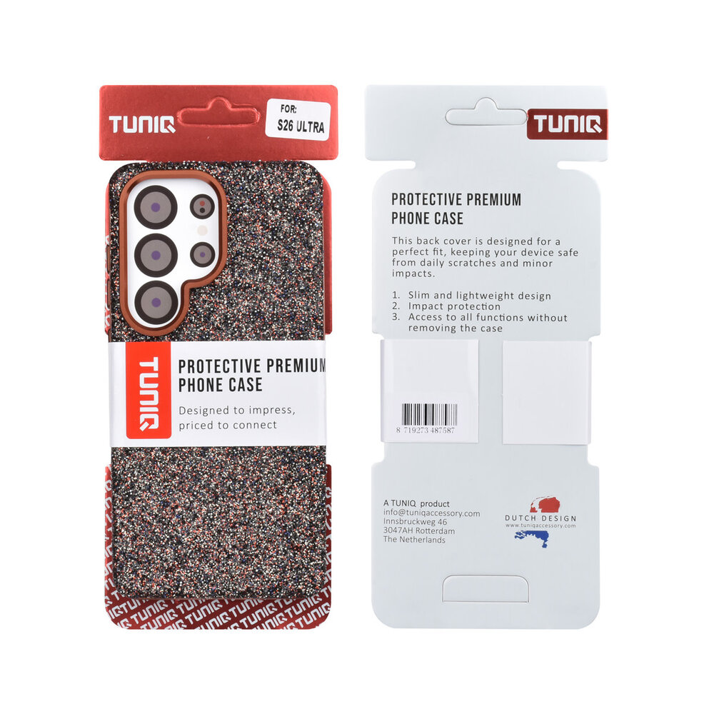 TUNIQ TUNIQ Galaxy S26 Ultra Back cover case - Glitter Magsafe TPU+PC - Brown TUNIQ TUNIQ Galaxy S26 Ultra Back cover case - Glitter Magsafe TPU+PC - Brown