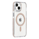 TUNIQ TUNIQ iPhone 15 Back cover case - Diamond MagSafe TPU+PC - Gold TUNIQ TUNIQ iPhone 15 Back cover case - Diamond MagSafe TPU+PC - Gold