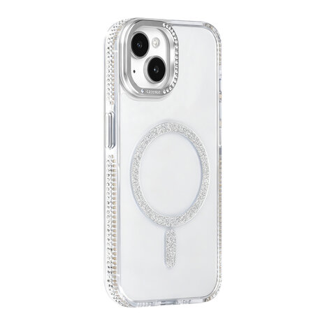TUNIQ TUNIQ iPhone 15 Back cover case - Diamond MagSafe TPU+PC - Grey