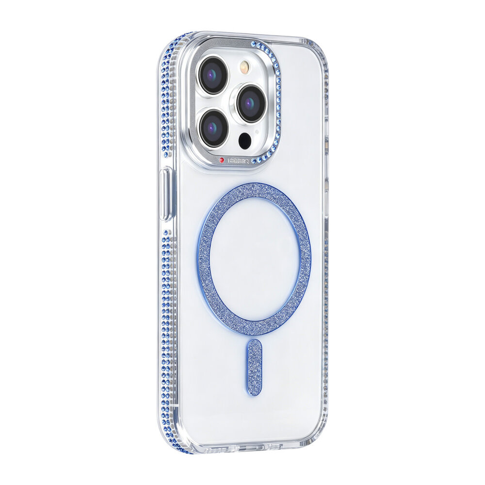 TUNIQ TUNIQ iPhone 15 Pro Back-Cover hul - Diamond MagSafe TPU+PC - Blau TUNIQ TUNIQ iPhone 15 Pro Back-Cover hul - Diamond MagSafe TPU+PC - Blau
