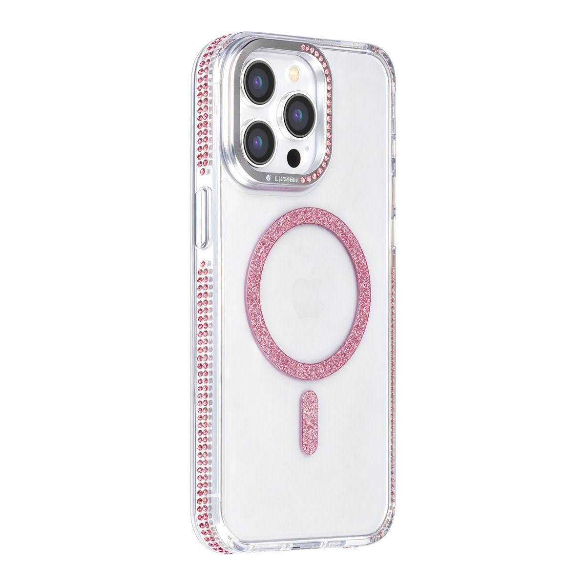 TUNIQ TUNIQ iPhone 15 Pro Max Backcover hoesje - Diamond MagSafe TPU+PC - Roze