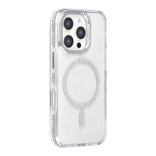 TUNIQ TUNIQ iPhone 16 Pro Back cover coque - Diamond MagSafe TPU+PC - Gris