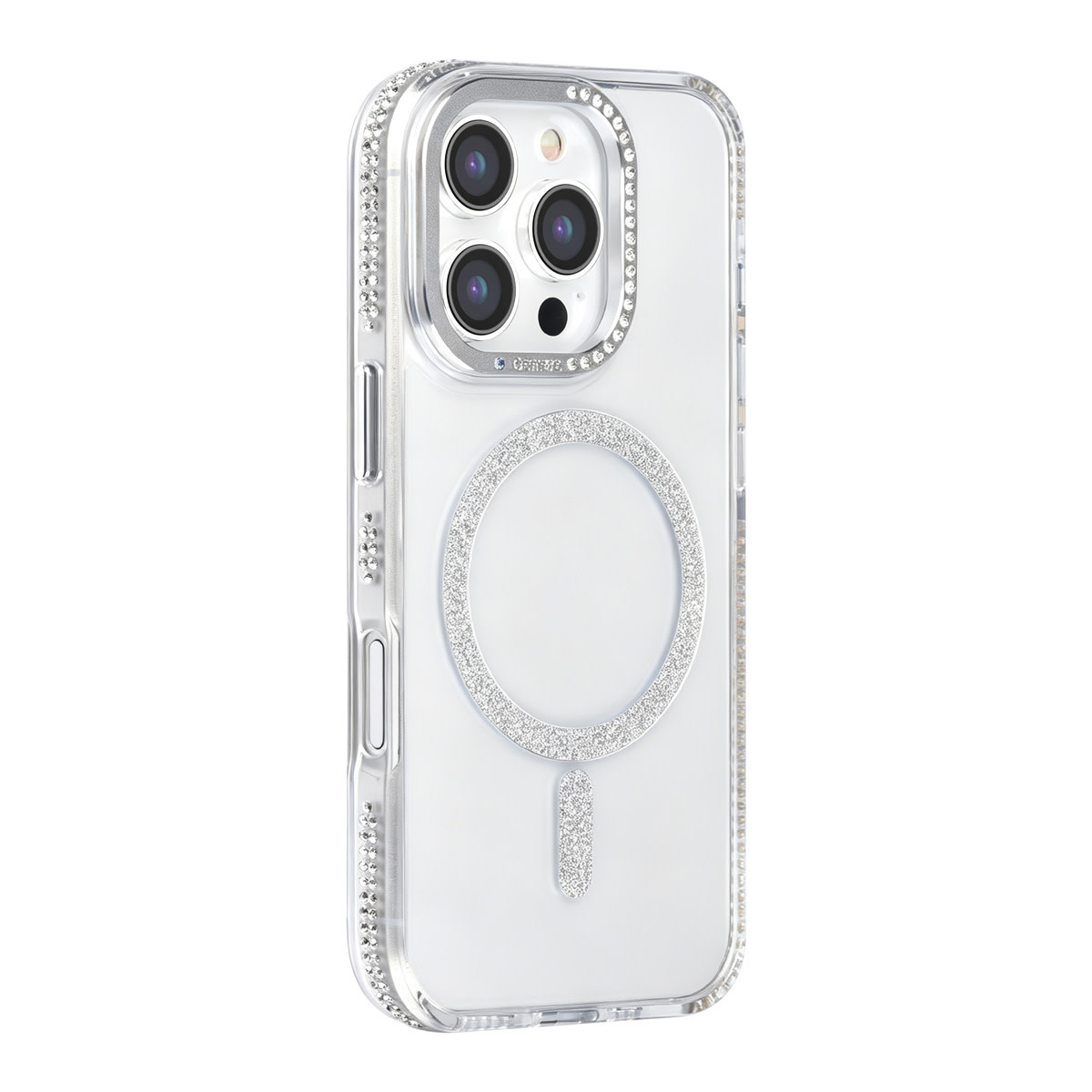 TUNIQ TUNIQ iPhone 16 Pro Backcover hoesje - Diamond MagSafe TPU+PC - Grijs