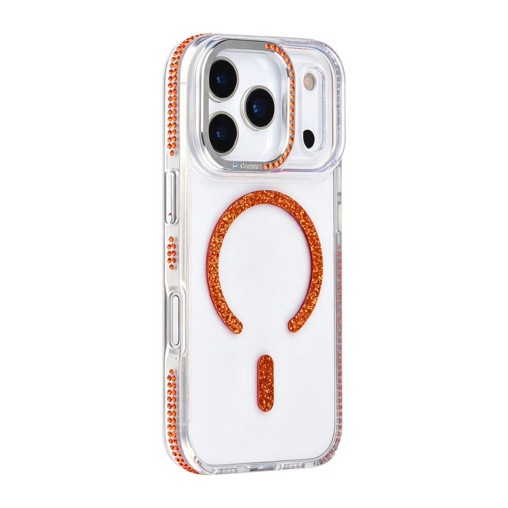 TUNIQ TUNIQ iPhone 17 Pro Back-Cover hul - Diamond MagSafe TPU+PC - Orange