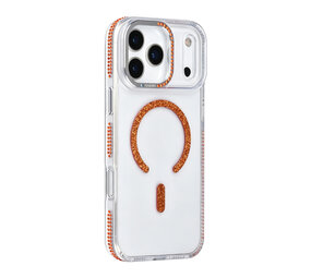 TUNIQ TUNIQ iPhone 17 Pro Max Back-Cover hul - Diamond MagSafe TPU+PC - Orange