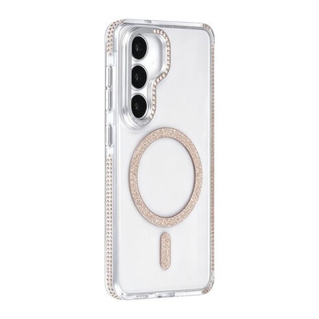 TUNIQ TUNIQ Galaxy S26 Back-Cover hul - Diamond MagSafe TPU+PC - Gold TUNIQ TUNIQ Galaxy S26 Back-Cover hul - Diamond MagSafe TPU+PC - Gold