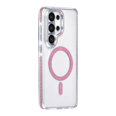 TUNIQ TUNIQ Galaxy S26 Ultra Back cover coque - Diamond MagSafe TPU+PC - Rose TUNIQ TUNIQ Galaxy S26 Ultra Back cover coque - Diamond MagSafe TPU+PC - Rose
