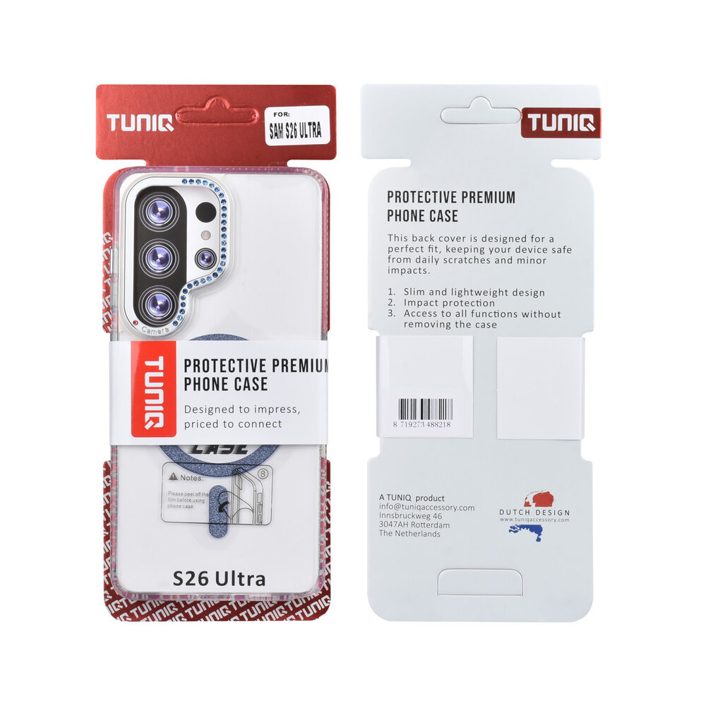TUNIQ TUNIQ Galaxy S26 Ultra Back-Cover hul - Diamond MagSafe TPU+PC - Blau