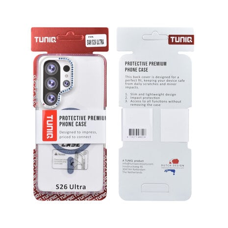 TUNIQ TUNIQ Galaxy S26 Ultra Backcover hoesje - Diamond MagSafe TPU+PC - Blauw