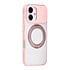 TUNIQ iPhone 16 Back cover case - 360 rotation stand MagSafe - Pink