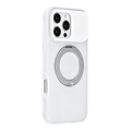 TUNIQ TUNIQ iPhone 16 Pro Max Back-Cover hul - 360 rotation stand MagSafe - Weiß