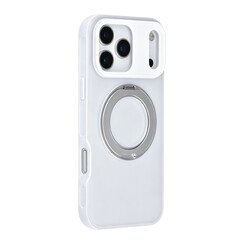 TUNIQ iPhone 17 Pro Max Back cover coque - 360 rotation stand MagSafe - Blanc