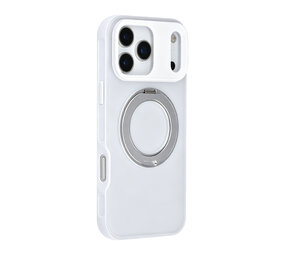 TUNIQ TUNIQ iPhone 17 Pro Max Back-Cover hul - 360 rotation stand MagSafe - Weiß