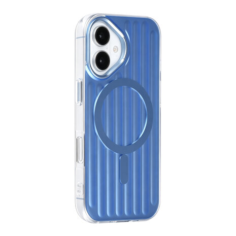 TUNIQ TUNIQ iPhone 17 Back-Cover hul - luggage IMD MagSafe - Blau TUNIQ TUNIQ iPhone 17 Back-Cover hul - luggage IMD MagSafe - Blau