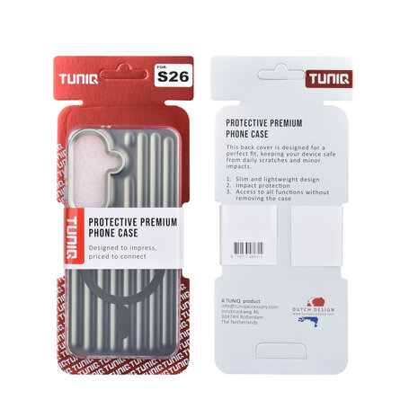 TUNIQ TUNIQ Galaxy S26 Back-Cover hul - luggage IMD MagSafe - Schwarz