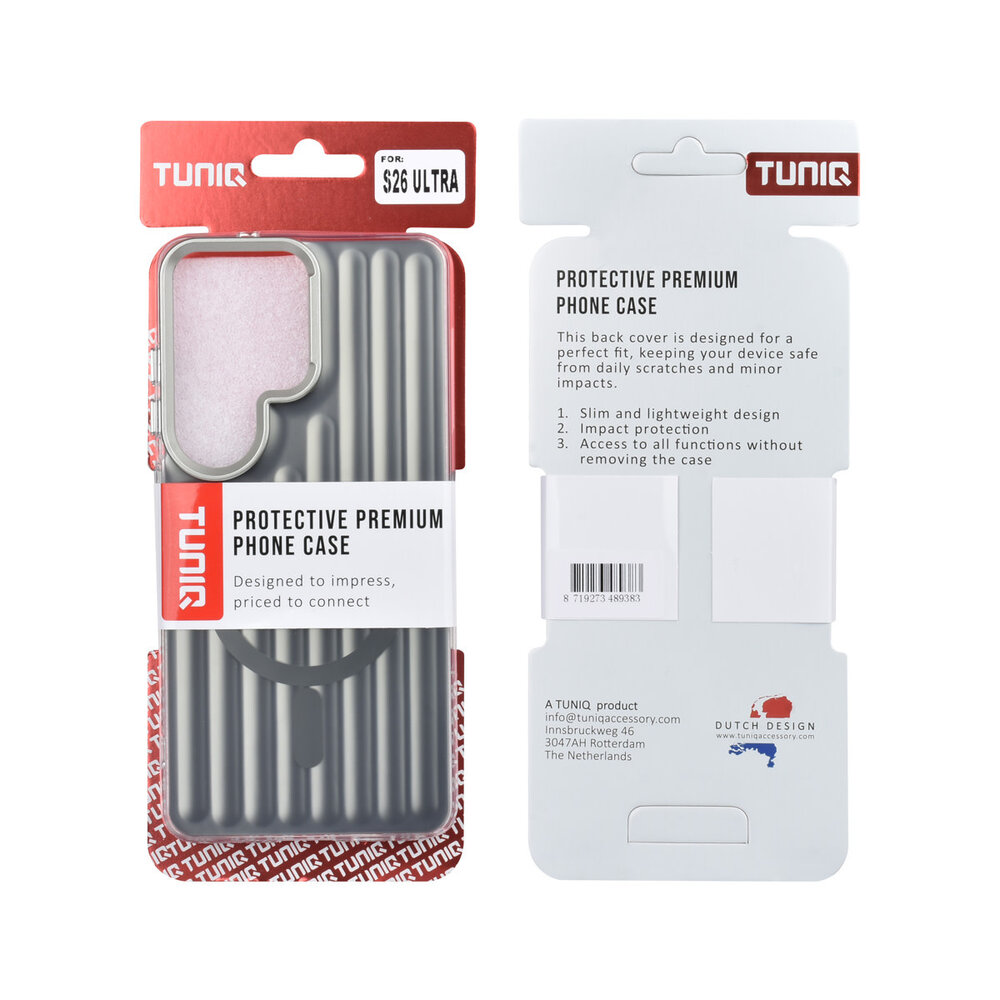 TUNIQ TUNIQ Galaxy S26 Ultra Back-Cover hul - luggage IMD MagSafe - Schwarz TUNIQ TUNIQ Galaxy S26 Ultra Back-Cover hul - luggage IMD MagSafe - Schwarz