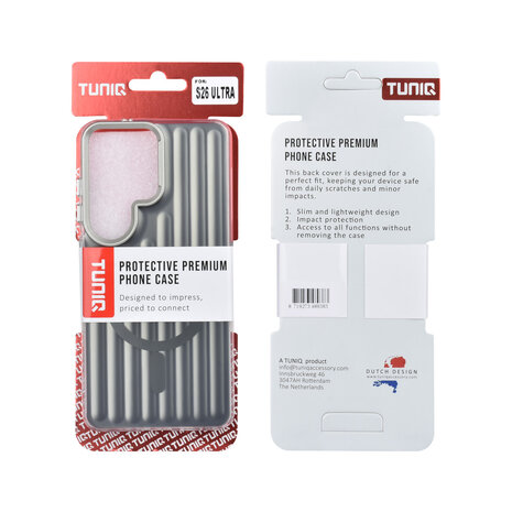 TUNIQ TUNIQ Galaxy S26 Ultra Back-Cover hul - luggage IMD MagSafe - Schwarz TUNIQ TUNIQ Galaxy S26 Ultra Back-Cover hul - luggage IMD MagSafe - Schwarz
