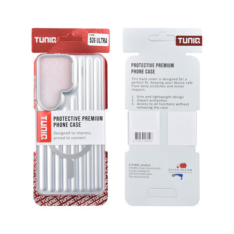 TUNIQ TUNIQ Galaxy S26 Ultra Back cover case - luggage IMD MagSafe - Silver TUNIQ TUNIQ Galaxy S26 Ultra Back cover case - luggage IMD MagSafe - Silver