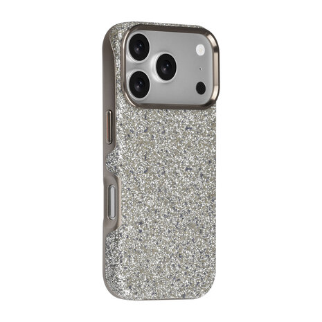 TUNIQ TUNIQ iPhone 18 Pro Back cover case - Glitter Magsafe TPU+PC - Silver TUNIQ TUNIQ iPhone 18 Pro Back cover case - Glitter Magsafe TPU+PC - Silver