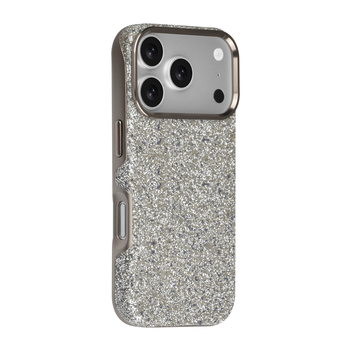TUNIQ TUNIQ iPhone 18 Pro Backcover hoesje - Glitter Magsafe TPU+PC - Zilver