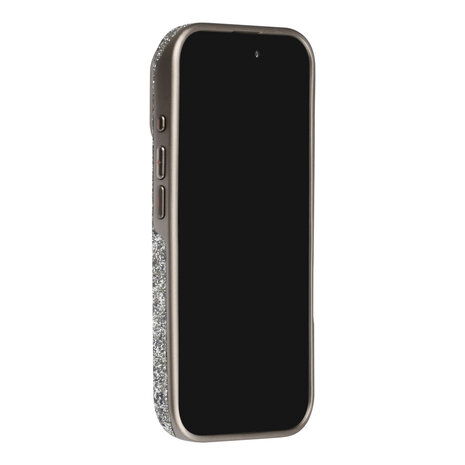 TUNIQ TUNIQ iPhone 18 Pro Back cover case - Glitter Magsafe TPU+PC - Silver TUNIQ TUNIQ iPhone 18 Pro Back cover case - Glitter Magsafe TPU+PC - Silver