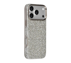 TUNIQ TUNIQ iPhone 18 Pro Max Back-Cover hul - Glitter Magsafe TPU+PC - Silber TUNIQ TUNIQ iPhone 18 Pro Max Back-Cover hul - Glitter Magsafe TPU+PC - Silber