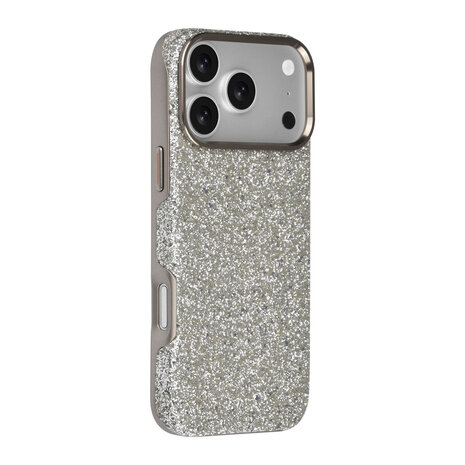 TUNIQ TUNIQ iPhone 18 Pro Max Back cover coque - Glitter Magsafe TPU+PC - Argent TUNIQ TUNIQ iPhone 18 Pro Max Back cover coque - Glitter Magsafe TPU+PC - Argent