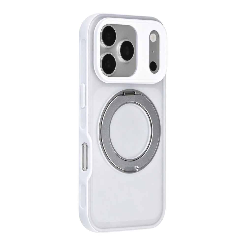 TUNIQ TUNIQ iPhone 18 Pro Backcover hoesje - 360 rotation stand MagSafe - Wit TUNIQ TUNIQ iPhone 18 Pro Backcover hoesje - 360 rotation stand MagSafe - Wit
