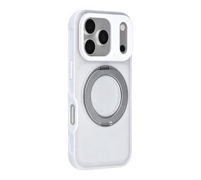TUNIQ TUNIQ iPhone 18 Pro Back cover coque - 360 rotation stand MagSafe - Blanc TUNIQ TUNIQ iPhone 18 Pro Back cover coque - 360 rotation stand MagSafe - Blanc