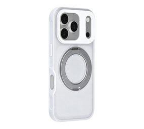 TUNIQ TUNIQ iPhone 18 Pro Back-Cover hul - 360 rotation stand MagSafe - Weiß