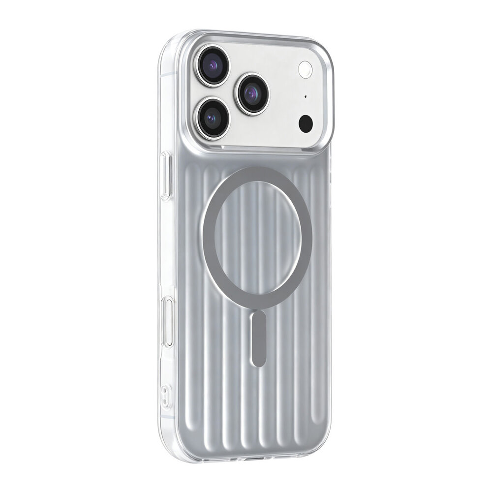 TUNIQ TUNIQ iPhone 18 Pro Max Backcover hoesje - luggage IMD MagSafe - Zilver TUNIQ TUNIQ iPhone 18 Pro Max Backcover hoesje - luggage IMD MagSafe - Zilver