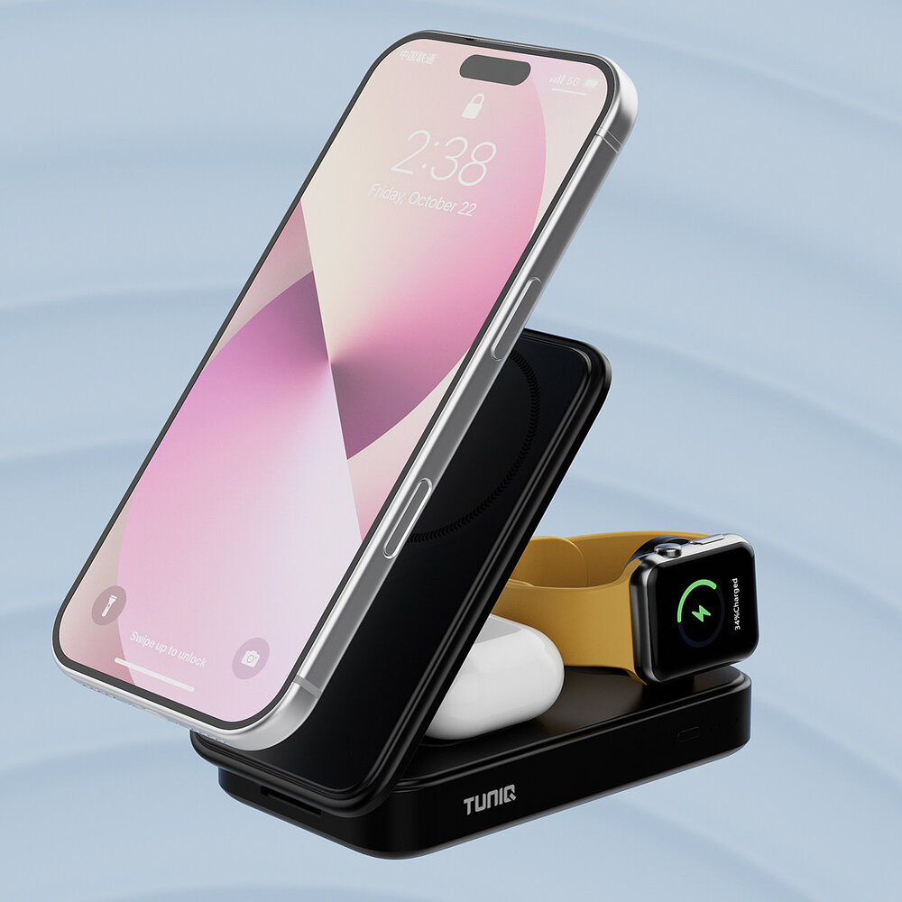 TUNIQ TUNIQ Powerstation - Wireless Powerbank - Schwarz TUNIQ TUNIQ Powerstation - Wireless Powerbank - Schwarz