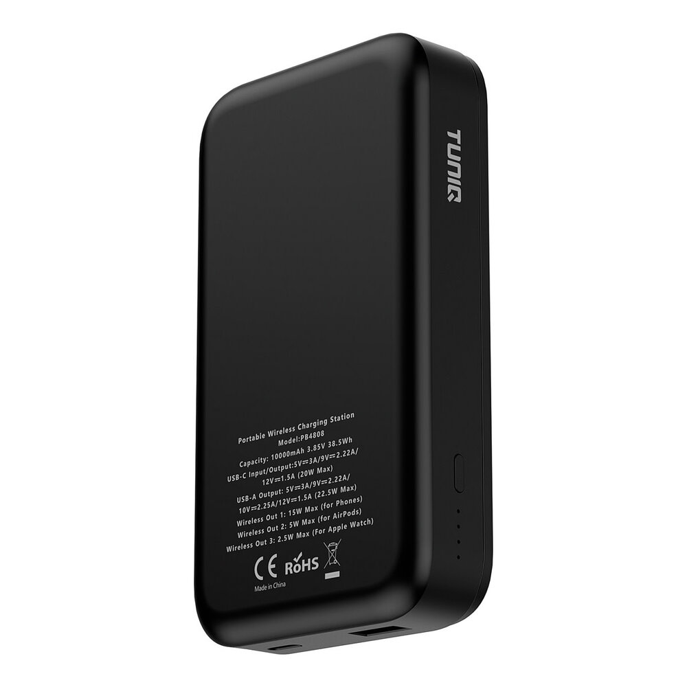 TUNIQ TUNIQ Powerstation - Wireless Powerbank - Schwarz TUNIQ TUNIQ Powerstation - Wireless Powerbank - Schwarz
