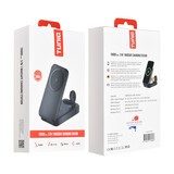 TUNIQ TUNIQ Powerbank - Wireless Powerbank 10000mAH 3 in 1 Magsafe - Zwart TUNIQ TUNIQ Powerbank - Wireless Powerbank 10000mAH 3 in 1 Magsafe - Zwart