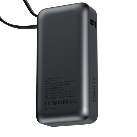 TUNIQ TUNIQ Powerstation - Powerbank - Schwarz TUNIQ TUNIQ Powerstation - Powerbank - Schwarz