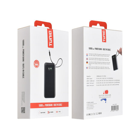 TUNIQ TUNIQ Powerbank - Powerbank - Black TUNIQ TUNIQ Powerbank - Powerbank - Black