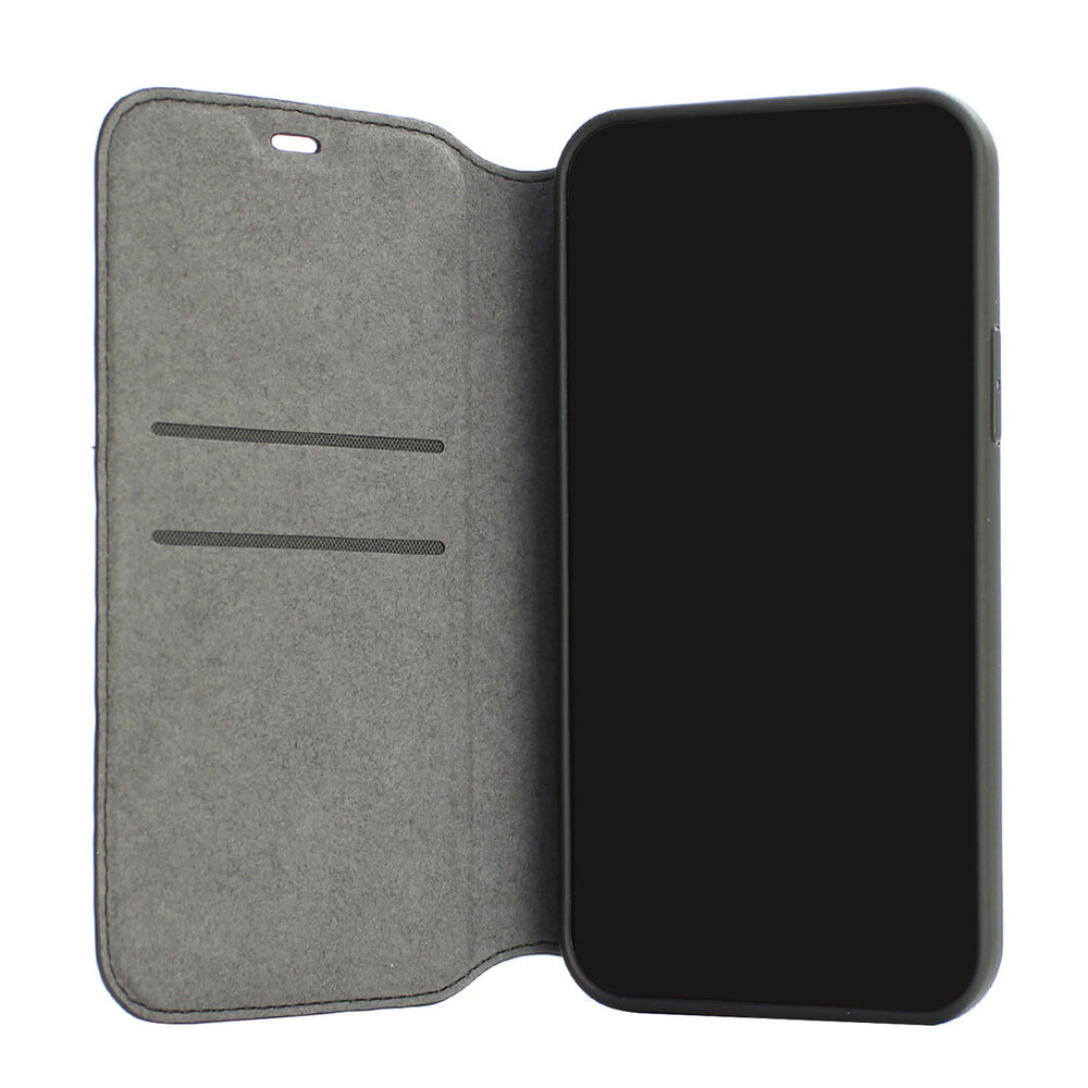 Audi Audi iPhone 12 Pro Max Backcover hoesje - Black Book Case Q8 Serie Genuine Leather - Zwart Audi Audi iPhone 12 Pro Max Backcover hoesje - Black Book Case Q8 Serie Genuine Leather - Zwart