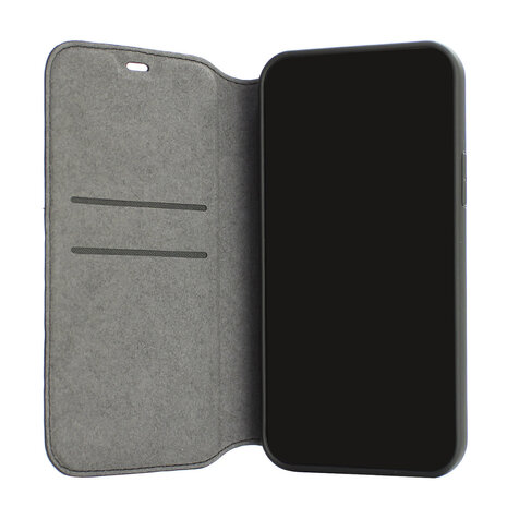 Audi Audi iPhone 12 Pro Max Backcover hoesje - Black Book Case Q8 Serie Genuine Leather - Zwart Audi Audi iPhone 12 Pro Max Backcover hoesje - Black Book Case Q8 Serie Genuine Leather - Zwart
