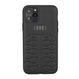 Audi Audi iPhone 12 Mini Back-Cover hul - Audi A6 Serie Genuine Leather - Schwarz Audi Audi iPhone 12 Mini Back-Cover hul - Audi A6 Serie Genuine Leather - Schwarz