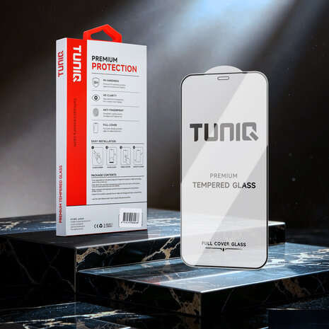 TUNIQ TUNIQ iPhone 12/12 Pro Display Schutzglas - Box of 10 10D full coverage - Transparent