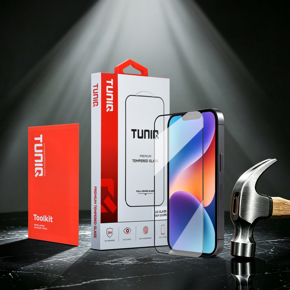 TUNIQ TUNIQ iPhone 14 Protecteur D'écran - Box of 10 10D full coverage - Transparent TUNIQ TUNIQ iPhone 14 Protecteur D'écran - Box of 10 10D full coverage - Transparent