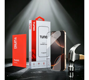 TUNIQ TUNIQ iPhone 16 Pro Screenprotector - Box of 10 10D full coverage - Transparant TUNIQ TUNIQ iPhone 16 Pro Screenprotector - Box of 10 10D full coverage - Transparant