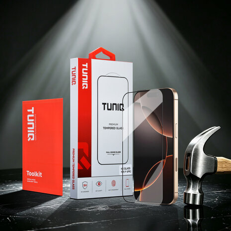 TUNIQ TUNIQ iPhone 16 Pro Display Schutzglas - Box of 10 10D full coverage - Transparent TUNIQ TUNIQ iPhone 16 Pro Display Schutzglas - Box of 10 10D full coverage - Transparent